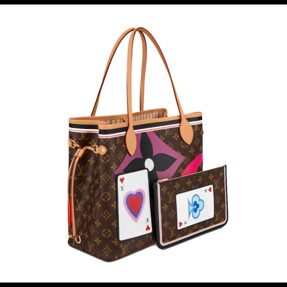 Limited edition Louis Vuitton Neverfull Game On Mm Monogram bag and pouc…